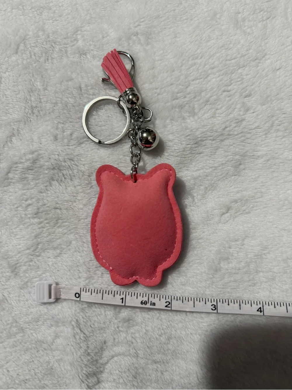 Pink Bling Owl Keychain & Purse Charm